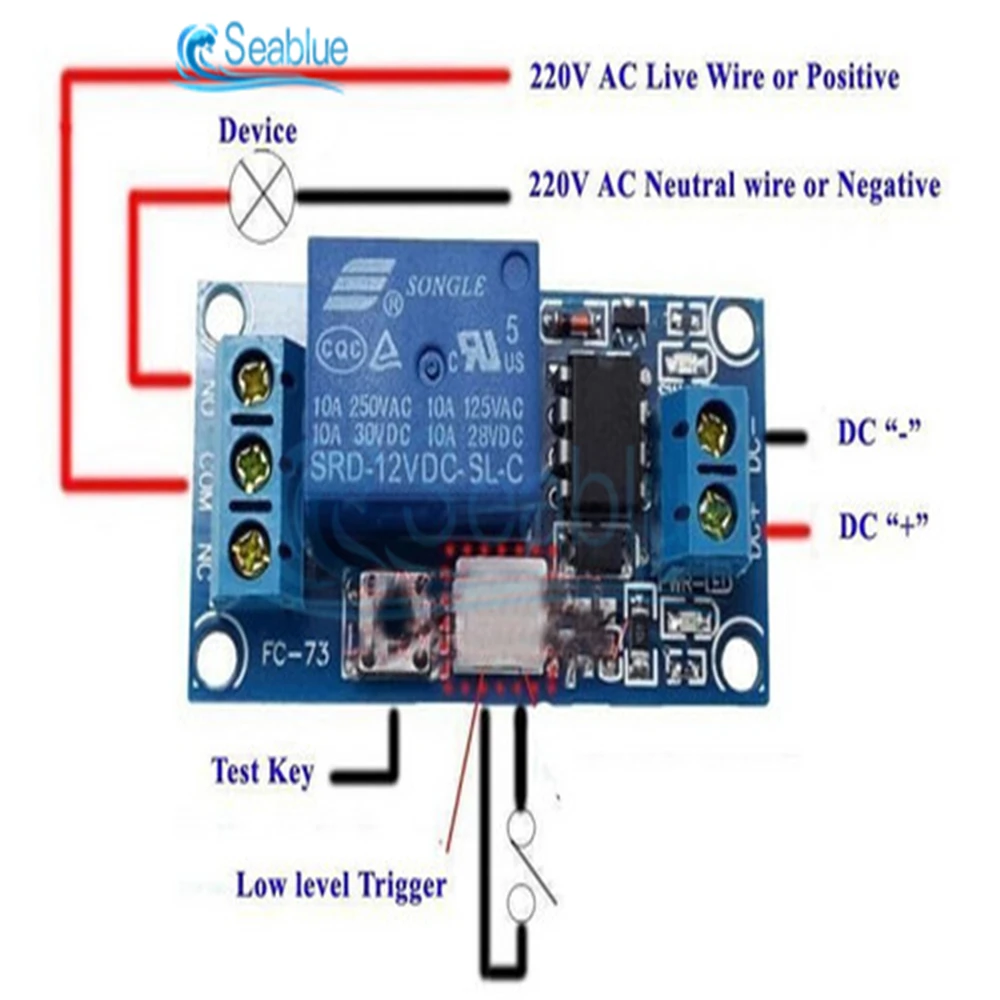 DC 5V 12V 24V 1 Canale Relè A Ritenuta Modulo del Sensore di Tocco Interruttore Bistabile MCU Con Trigger Line per Apparecchi di Illuminazione di