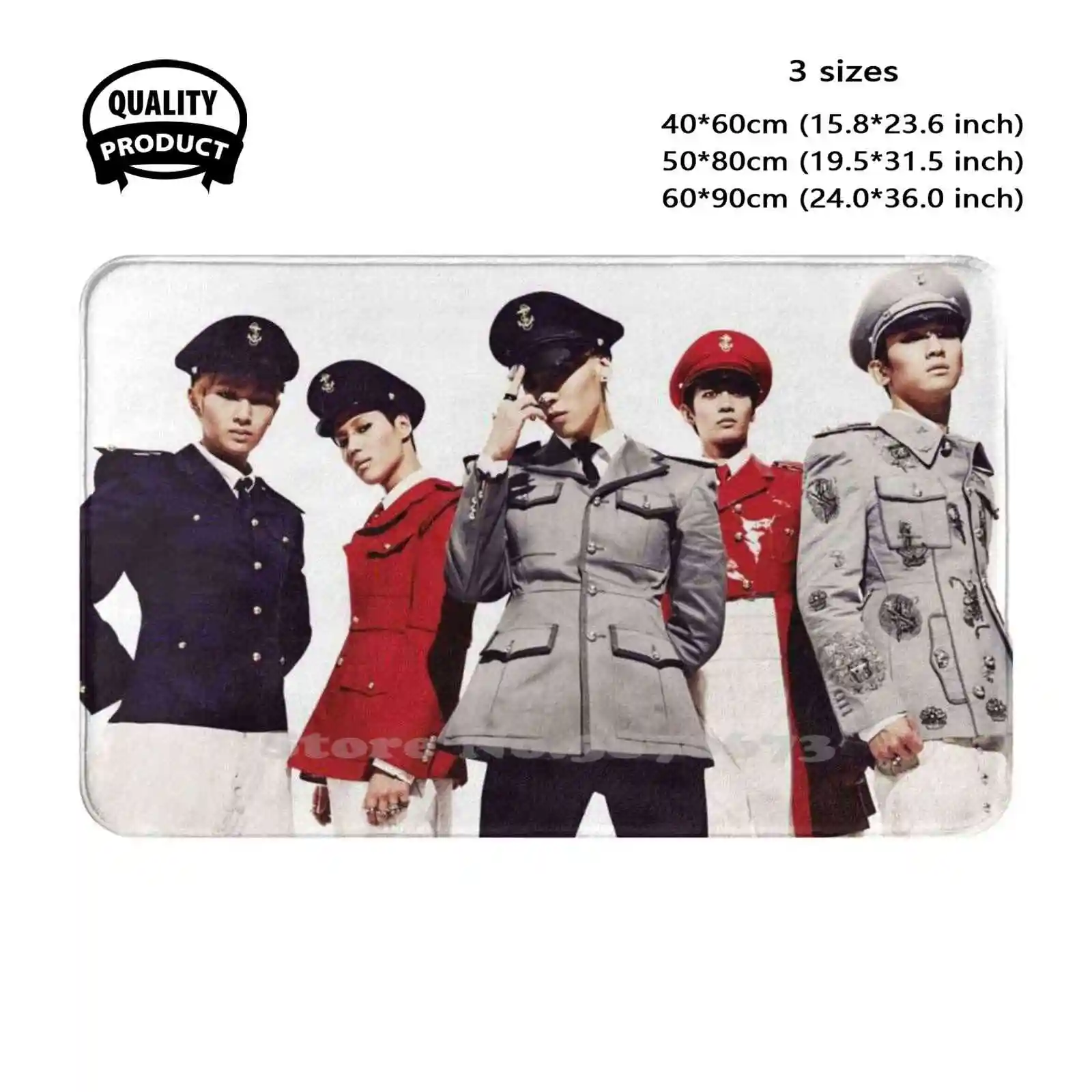 Shinee Soft Cushion Home Carpet Door Mat Car Rug Shiney K Pop Shinee Korean Pop Kawaii Korean Music Kpop Band Run Run Jimin J