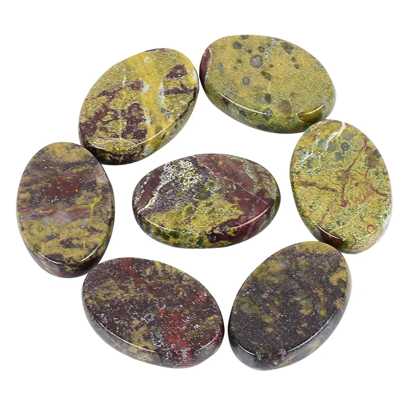 Massage Stones Natural Dragon Blood Jasper Thumb Worry Stone palm Stone Meditation Hot SPA Gua Sha Reiki Beauty Health Care Tool