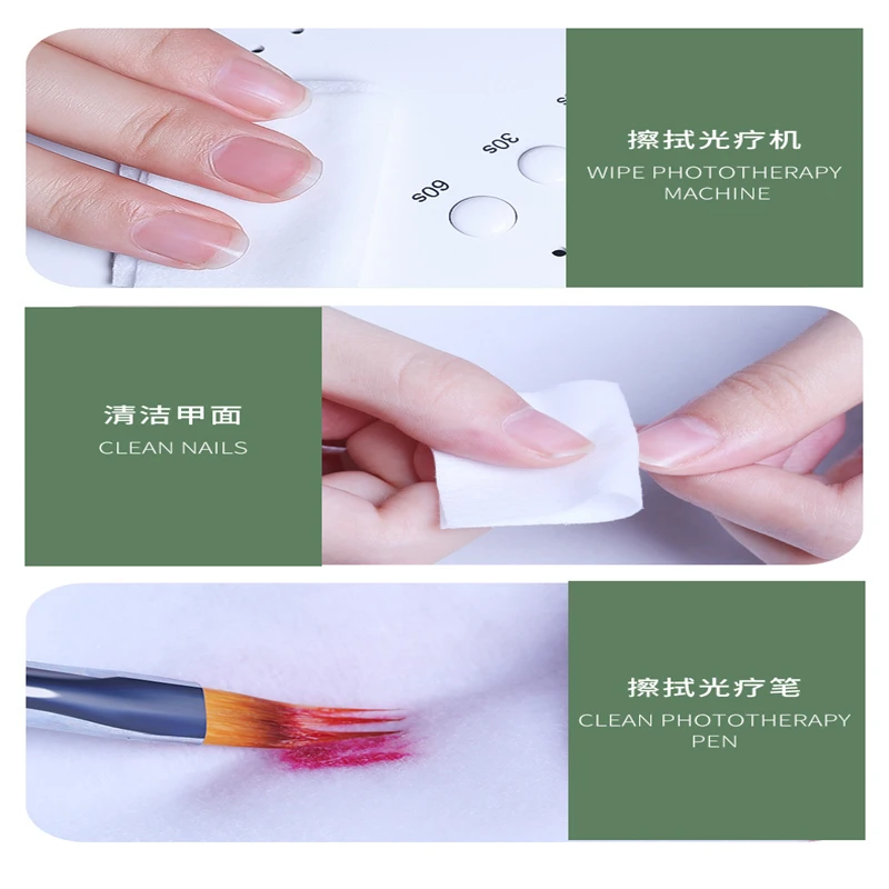 400pcs/set Nail Art wipe Manicure Polish gel nail Wipes Cotton Lint Cotton Pads Paper Acrylic Gel Tips
