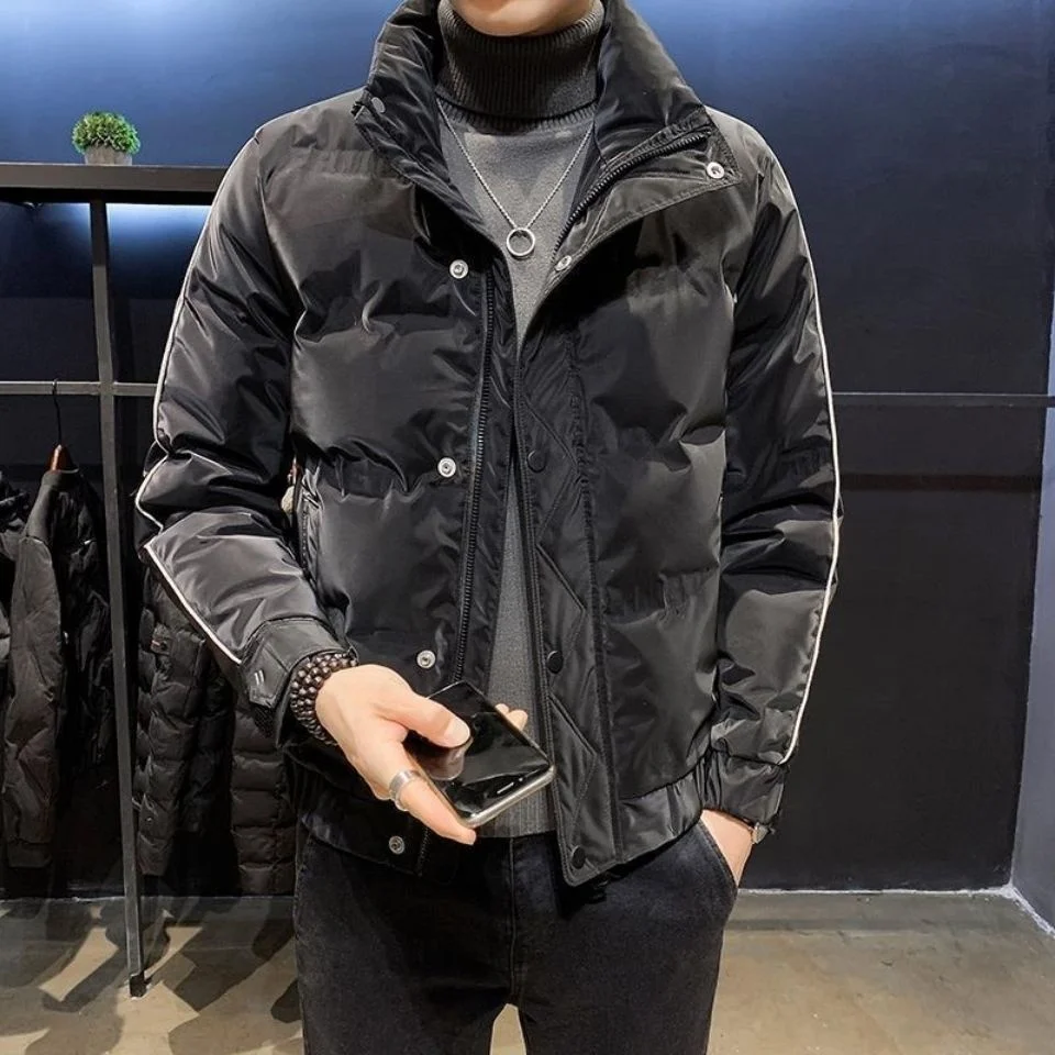 Chaqueta de algodón gruesa y cálida para hombre, abrigos acolchados con cuello levantado, Parkas informales, prendas de vestir, B363, alta calidad, invierno, 2022