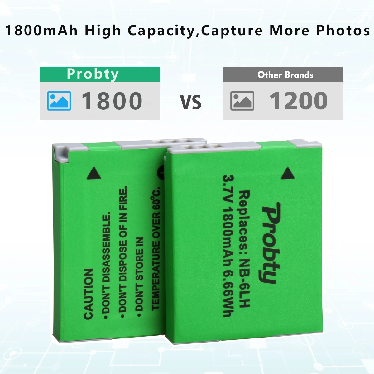 2x NB-6LH NB-6L batteries + Canon PowerShot D10 D20 D30 S95 SX260 SX280 SX540 SX700 SX710 HS camera charger