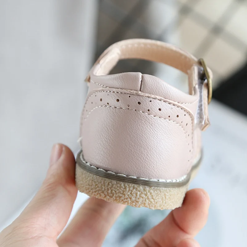 Nieuwe Grils Lederen Schoenen Casual Meisjes Herfst Winter Kids Pu Tonen Witte Schoenen Kinderen Zwart Roze Peuter Schoenen Meisje er 30Flats