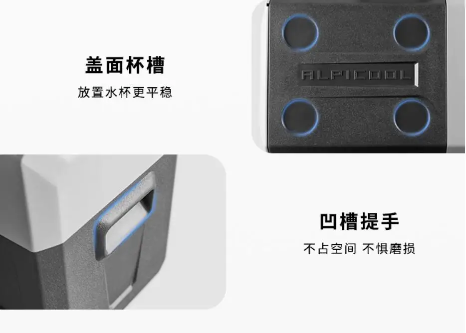 Przenośna mini lodówka domowy lodówka samochodowa Alpicool CX30 AC100-240V DC12/24V zewnętrzna pokrowiec na wózek do kompresora domowego