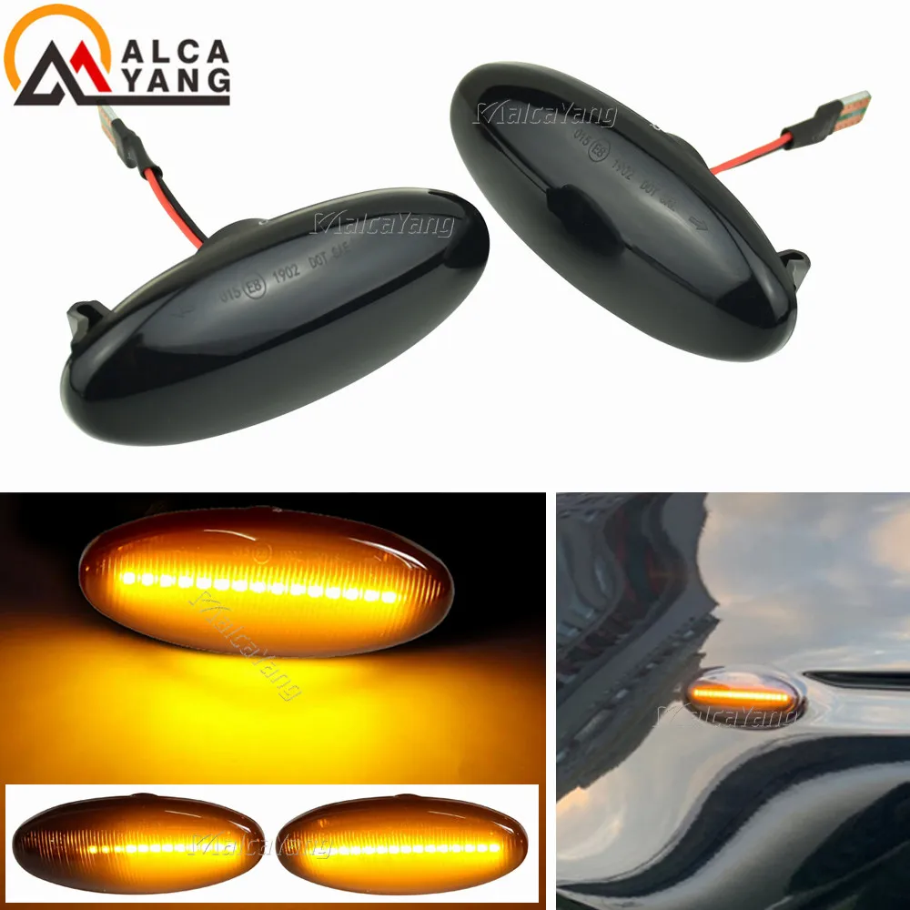 Dynamic LED Turn Signal Light Mirror Indicator Blinker 26160-8990A For Nissan NV200 NV400 NP300 Leaf Juke QashqaiSide