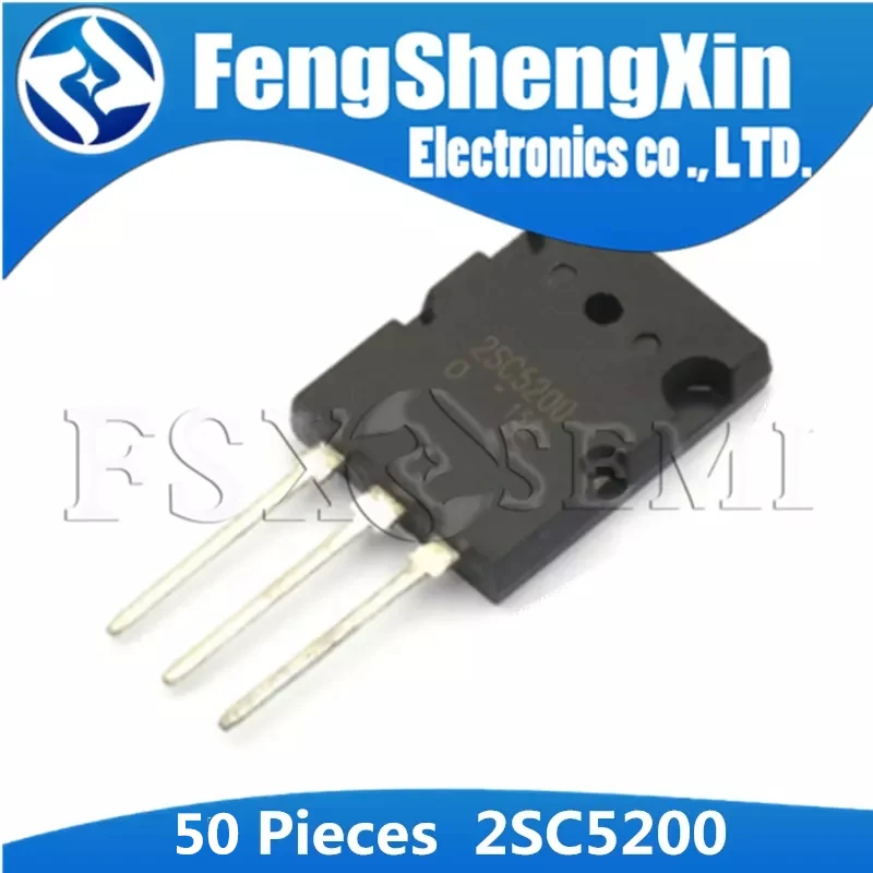 50PCS 2SA1943 2SC5200 TO-3P C5200 A1943  TO-3PL 5200  1943 POWER AMPLIFIER APPLICATIONS IC