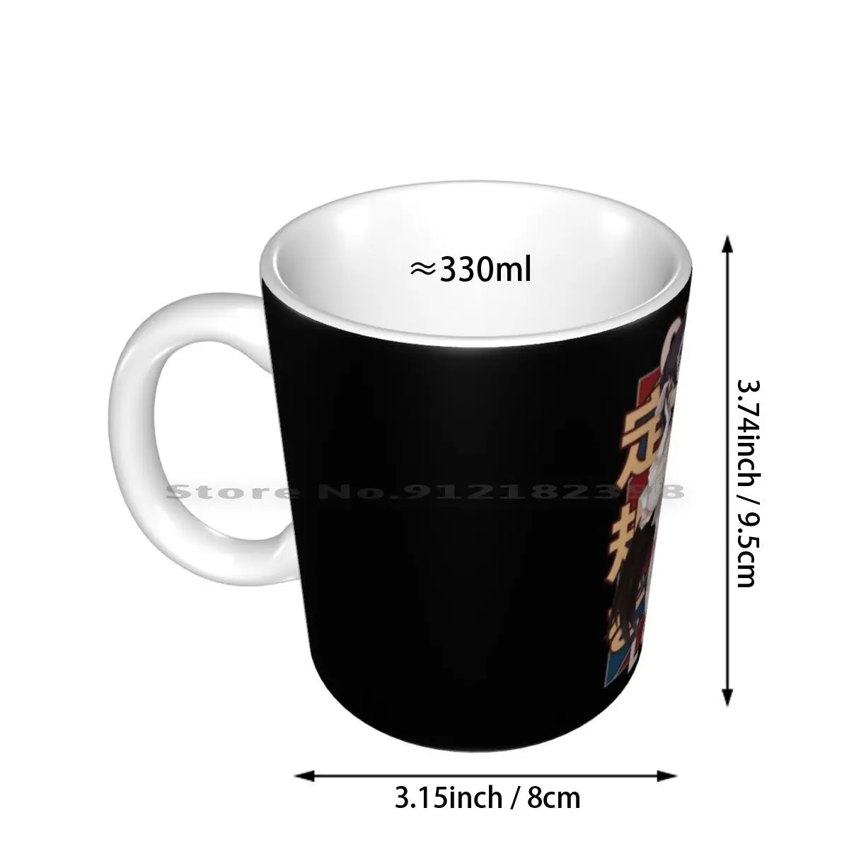 Albedo Succubus Over Lord Weeaboo Guild Anime Merch Retro Anime Design Ceramic Mugs Coffee Cups Milk Tea Mug Overlord Albedo