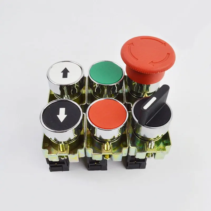 3pcs/lot Maintenance Button Rotary Switch Emergency Stop Switch Elevator Parts Lift Accessories