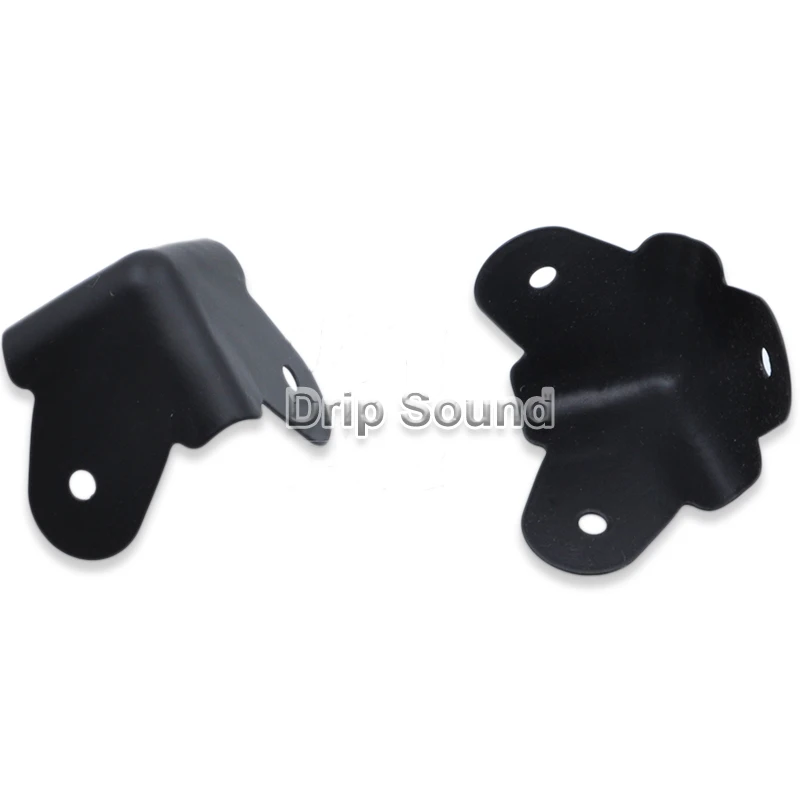 4pcs โลหะมุมปลอดภัยตกแต่งมุมขวา 3-Jaw ผีเสื้อรูปร่างสำหรับกล่องลำโพงเครื่องขยายเสียง