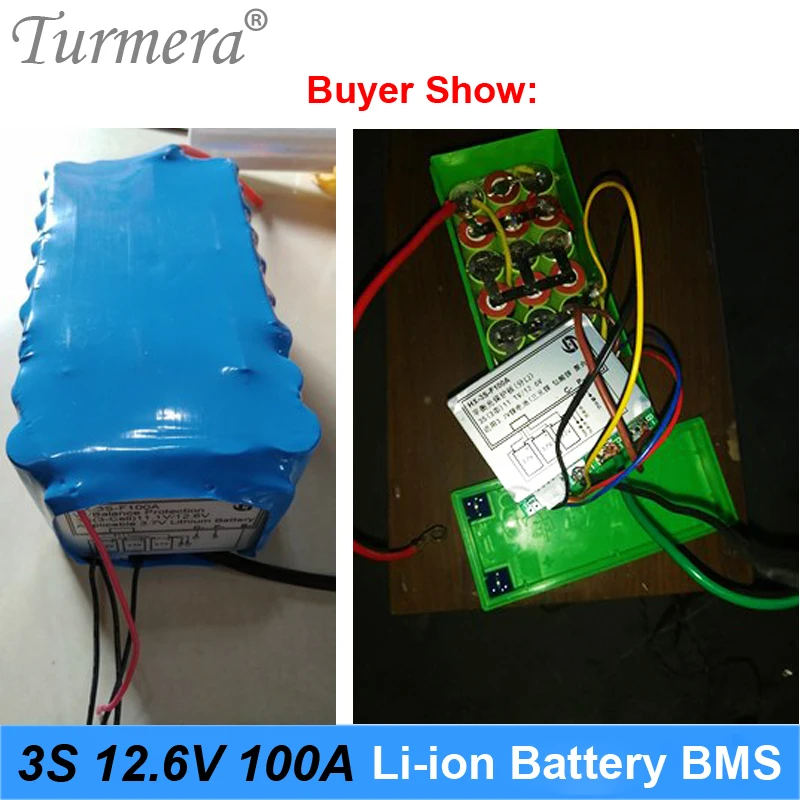 Bms 3s 100Aバランサpcm 18650リチウム電池保護ボード3s bmsリチウムイオンバッテリーバランス12.6用ドライバードリルモーター