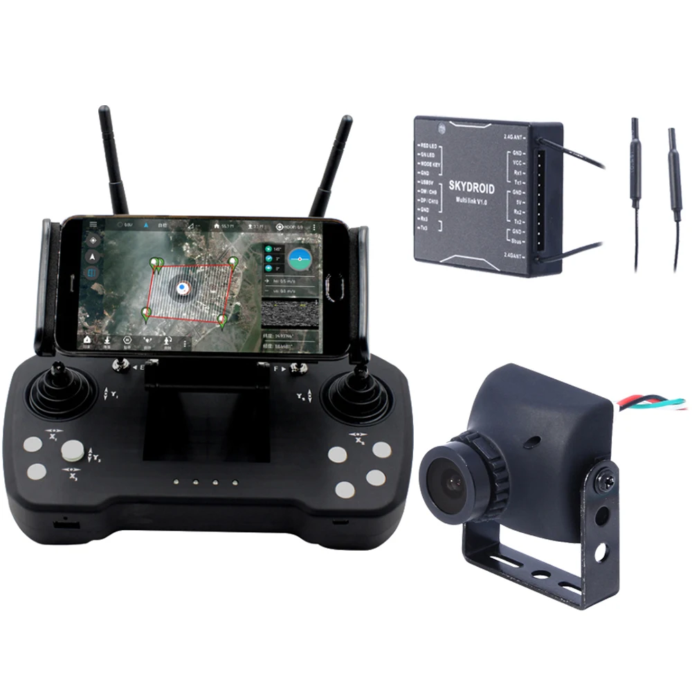 Skydroid T12 2.4GHz 12CH Remote Control With R12 Receiver/Mini Camera/20km Digital Map Transmission For Plant Protection Machine