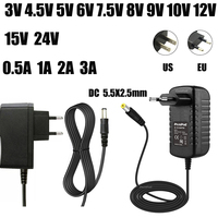 AC110-240V DC 5V 6V 8V 9V 10V 12V 15V 24V0.5A 1A 2A 3A Universal Power Adapter Supply Charger EU US for LED Strip Lights Camera