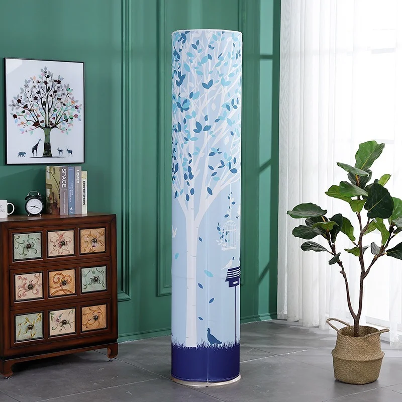 

38cm Polyester fabric simple print cylindrical air-conditioning does not take vertical cabinet machine dust cover