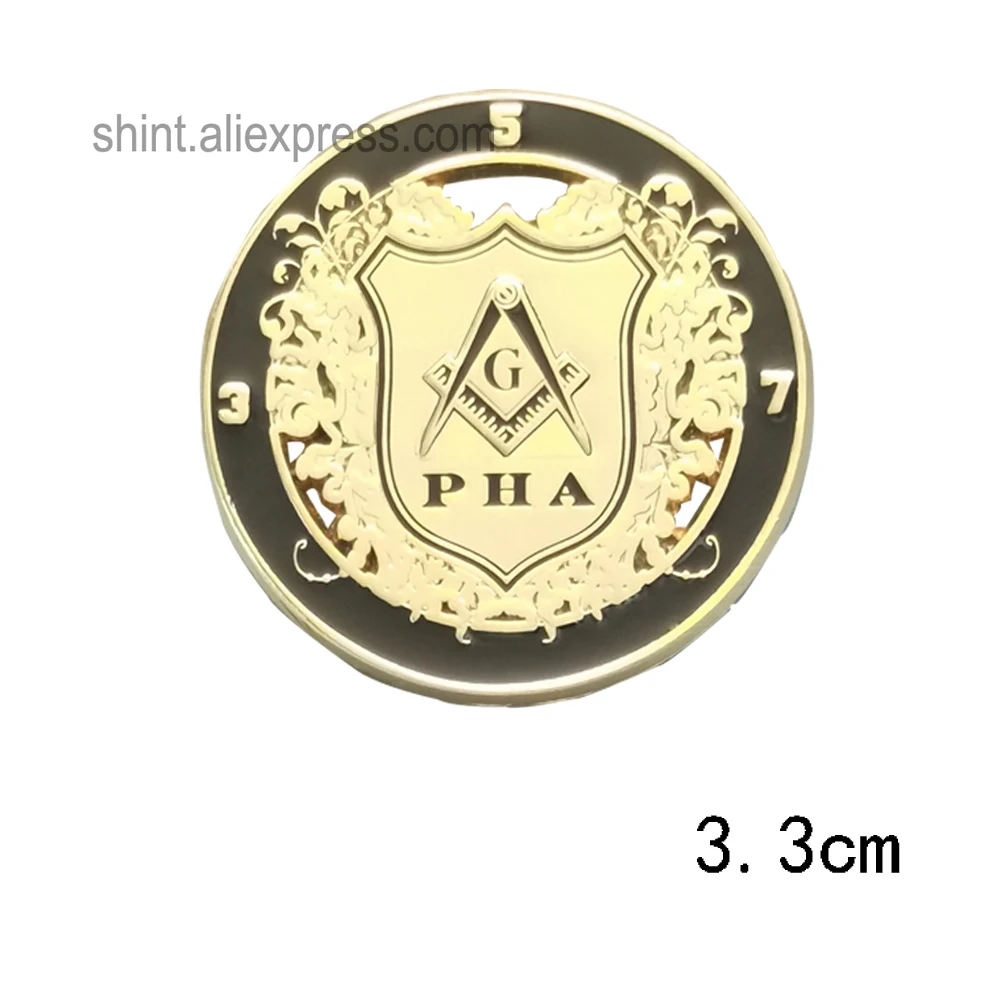 Masonic  Lapel Pins Badge Mason Freemason faith hope  ancient wisdom  Commemorative Freemasonry  exquisite accessories Retro