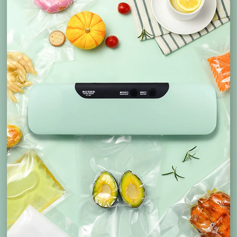 Automatische Vakuum Abdichtung Maschine Lebensmittel Sealer ZK-2001 Kunststoff Abdichtung Maschine 130W Haushalt Verpackung Maschine Kleine Kommerziellen