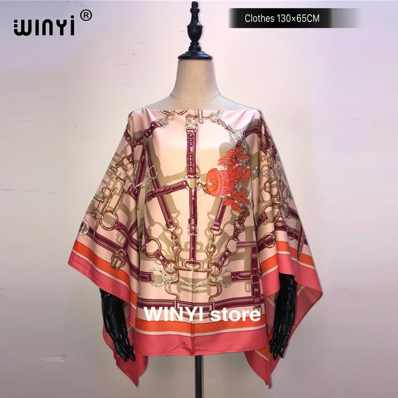 Fashion европейская одежда For Women Popular Thailand Summer Bohemian Printed Batwing Sleeve Silk kaftan Blouse For Night Party