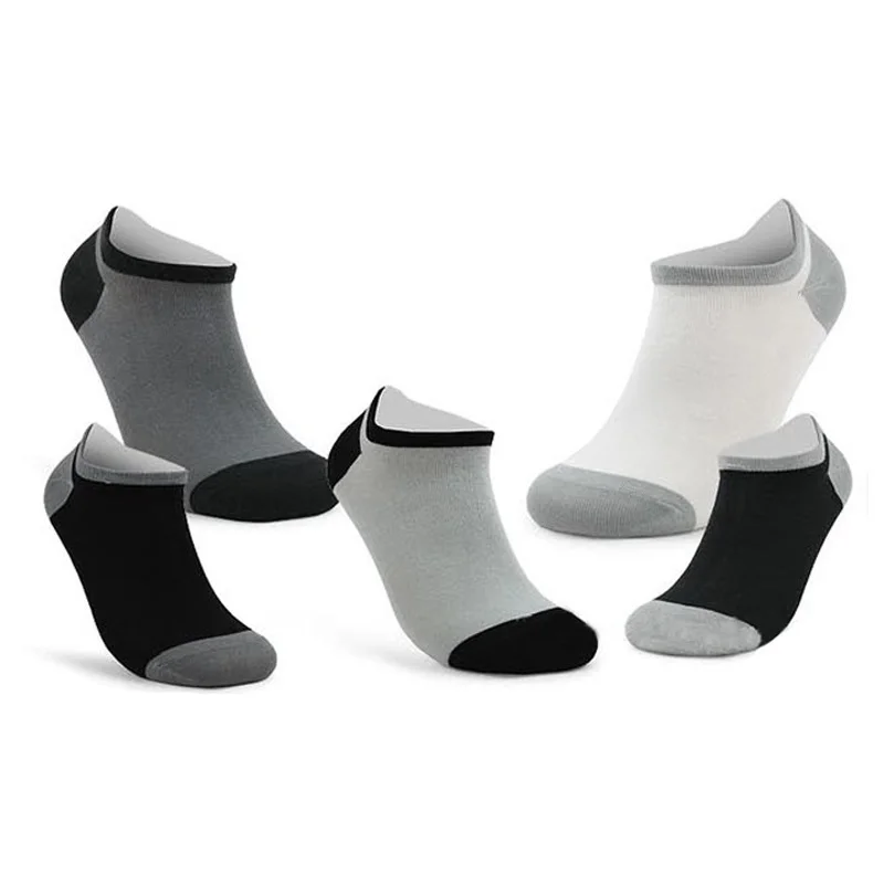 

Men Socks Spring Summer Patchwork Color Men's Boat Socks Bamboo Fiber Comfortable Cotton Ankle Socks Casual Shallow Mouth Socks