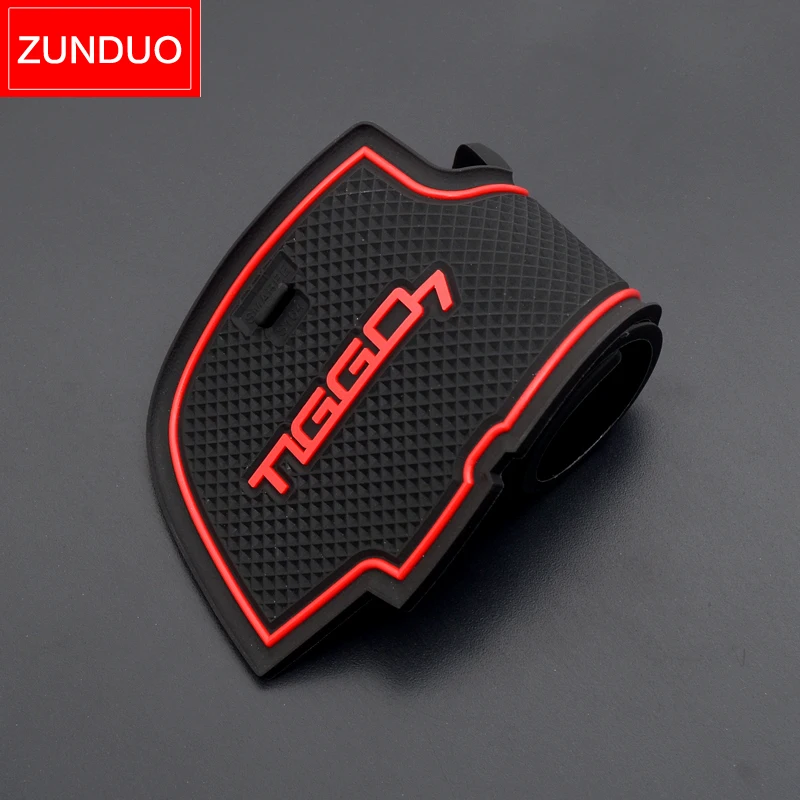 ZUNDUO Anti-Slip Gate Slot Cup Mat for Chery Tiggo 7 Pro 2023-2020 Non-slip Pad Interior Accessories Rubber