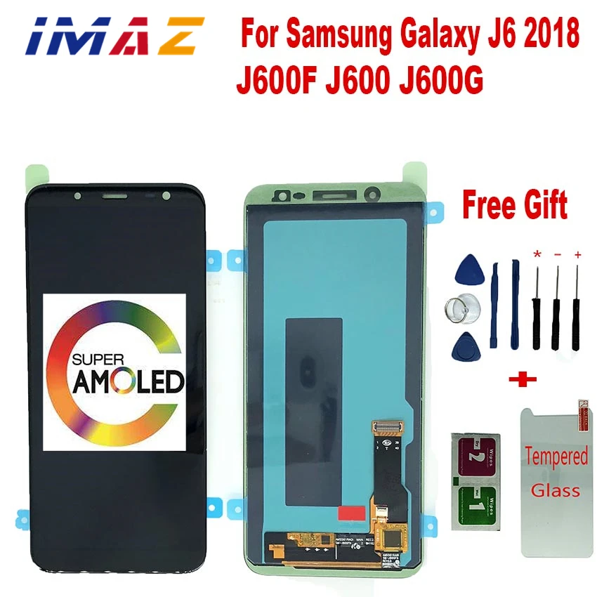 

IMAZ SUPER AMOLED 5.6" LCD For Samsung Galaxy J6 2018 J600F/DS J600G J600 LCD Display Touch Screen Digitizer Assembly For J6 LCD