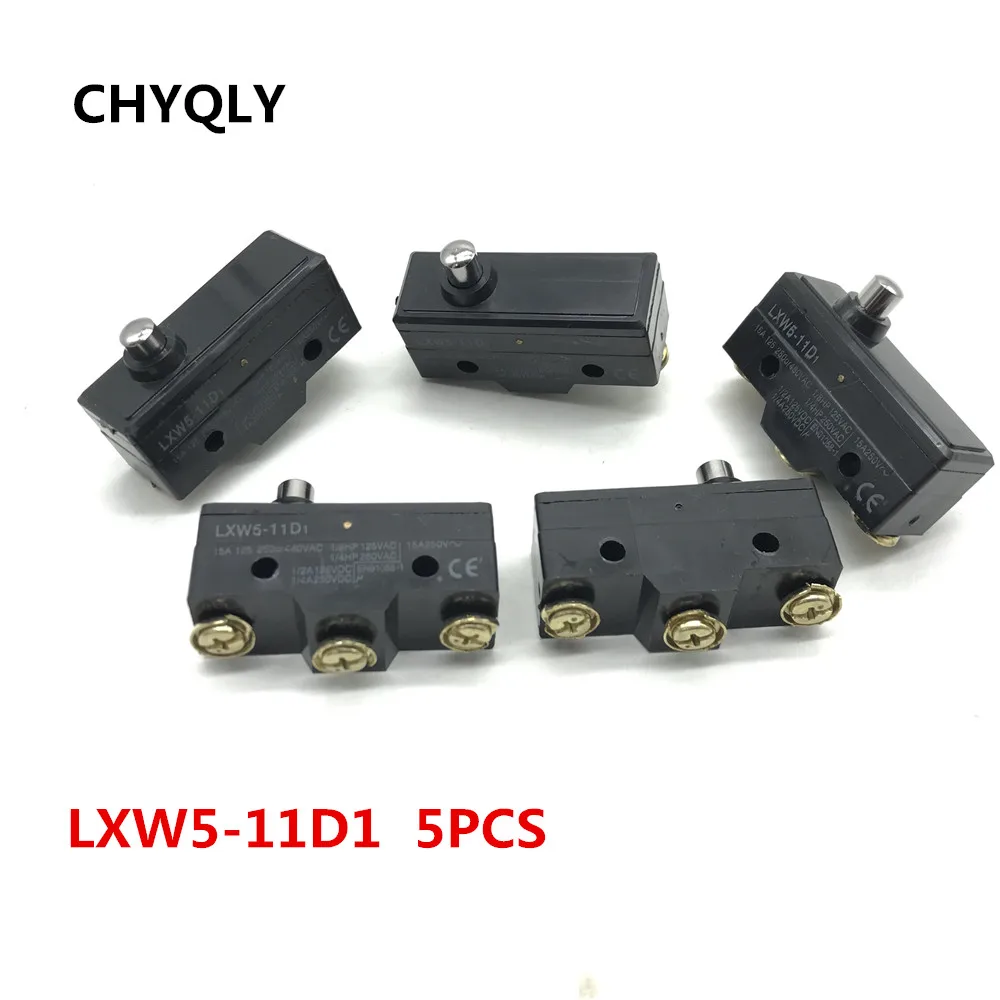 5pcs LXW5-11D1 3 Screw Terminals Short Push Plunger Basic Micro Limit Switch