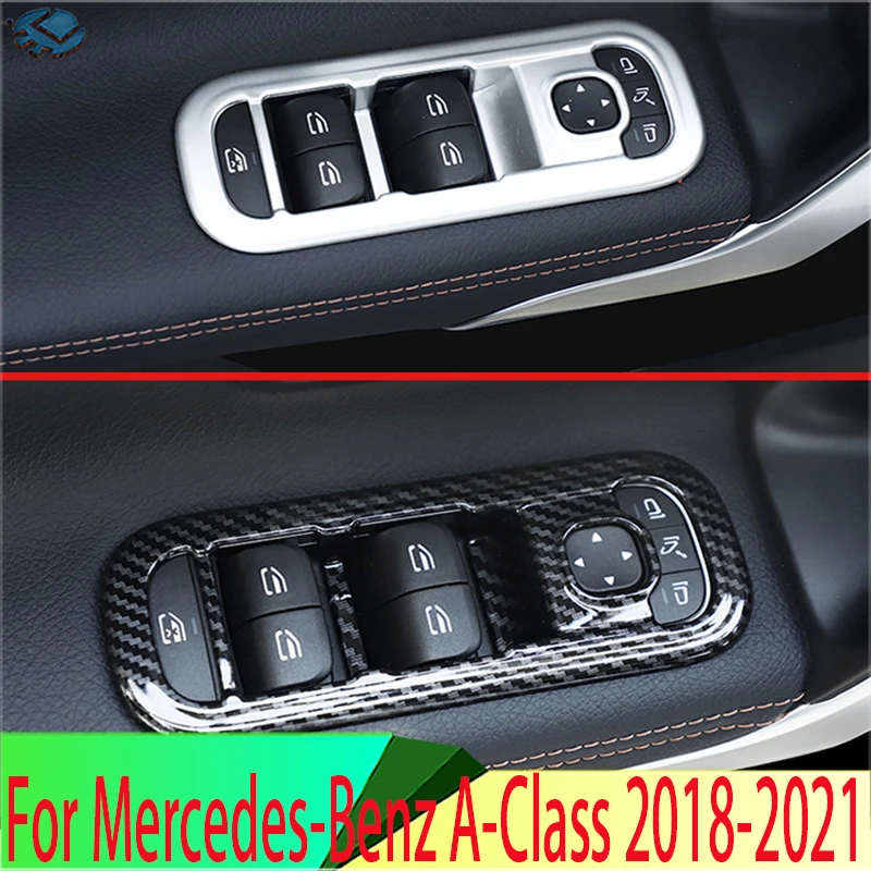 

Для Mercedes-Benz A-Class A180 A200 A250 (V177/W177) 2018-2021 2019, крышка подлокотника двери, окна, панель переключателя, накладка, гарнир