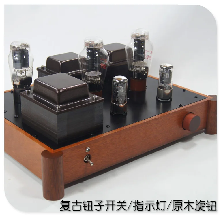 Latest  300B Class A single-ended high-fidelity tube power amplifier, 717A 6J8P 6M8 pre-stage push, 30HZ-20KHZ，low distortion