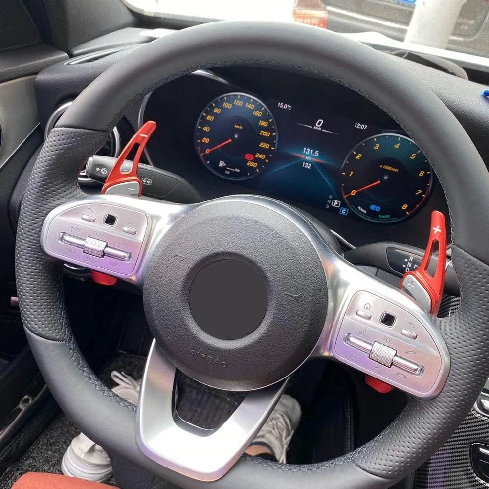 Setir Mobil Paddle Shifter สำหรับ Mercedes Benz A C E S GLA GLB GLC GLE CLS 250 300 350 400 450 550