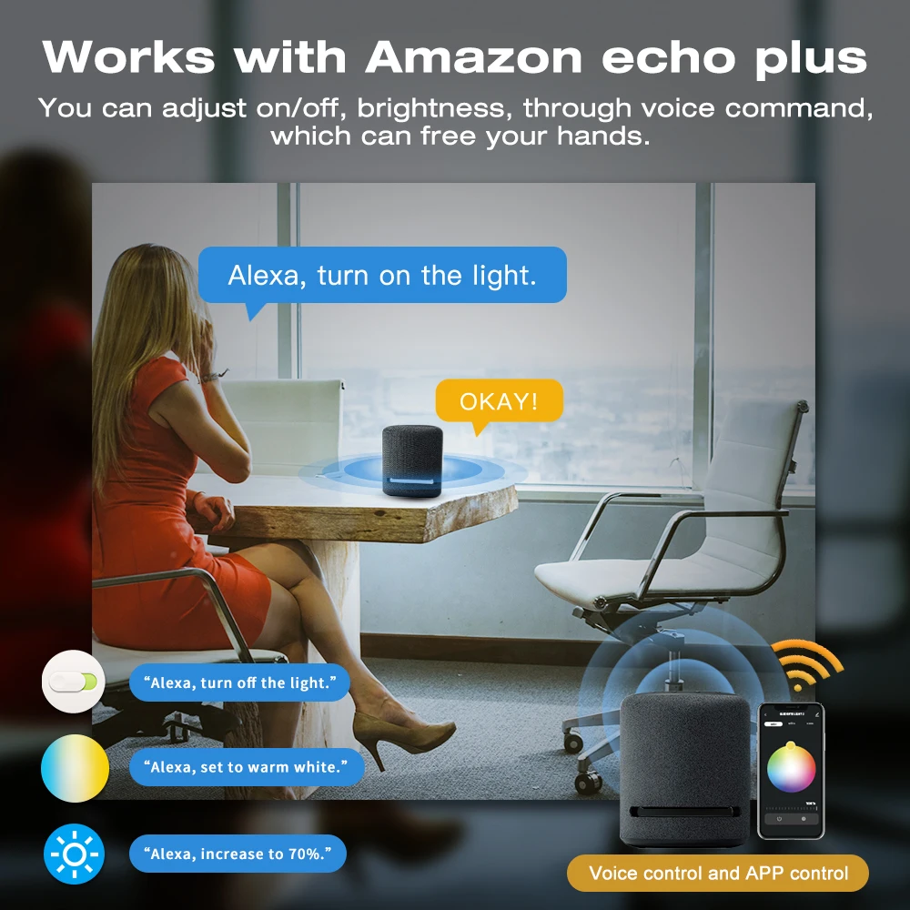 Smart Zigbee 3.0 LED Controller 5 in 1 Work with Echo Plus/Studio & Smart Hub Strip Light Controller for Alexa Voice Control