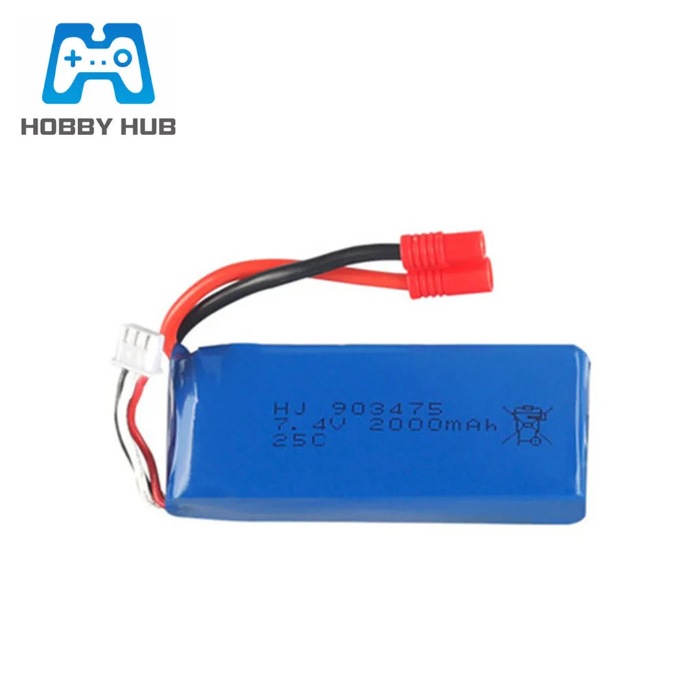7.4V 2000mAh lipo battery for SMRC X8C X8W X8G quadrocopter 7.4 V 2000 mAh high capacity Lipo battery 903475 for 12428 RC Car