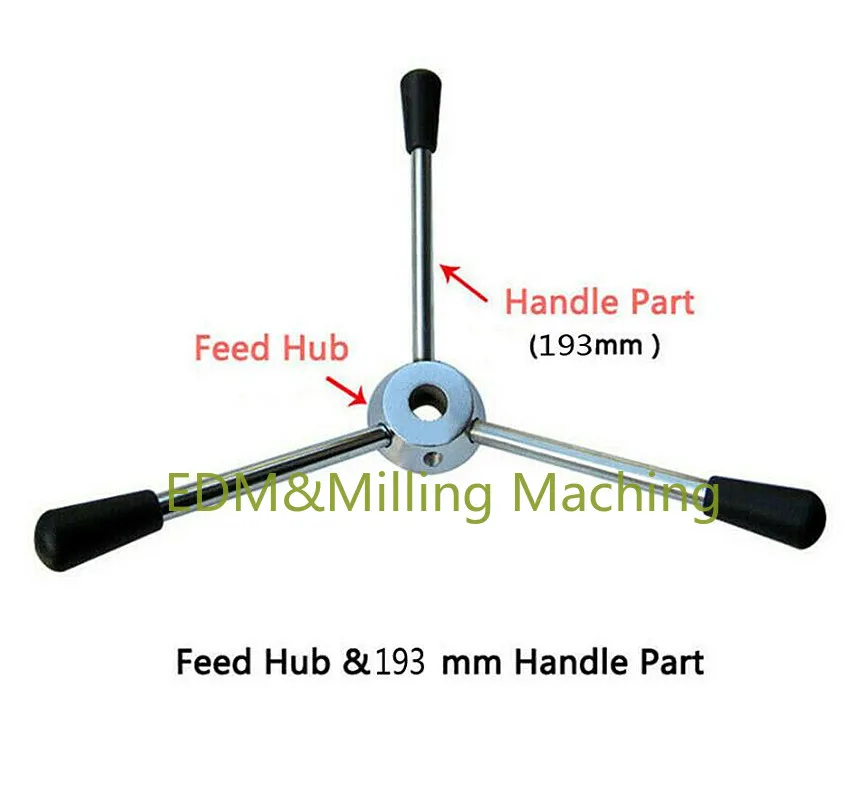 

1SET High Quality Milling Machine Drill Press Machines CNC Parts - Feed Hub Wheel & 195mm Z512 Handle Part DURABLE