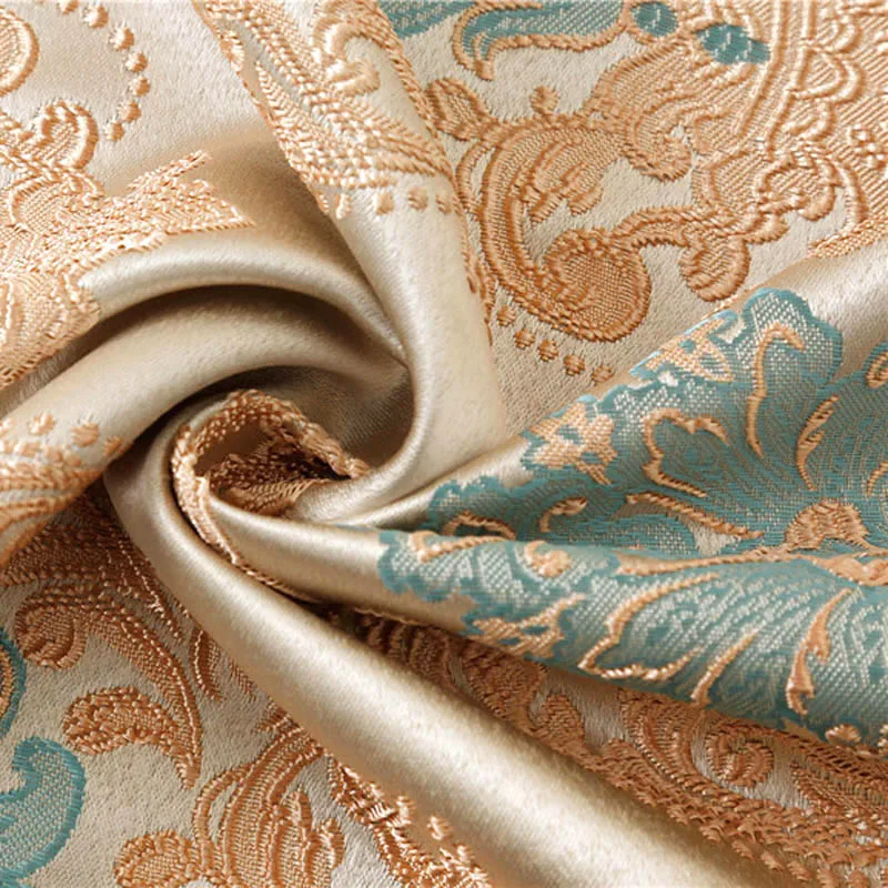 Luxury European Style New Embroidery Drapery Curtain Material curtains luxury barpque Euro Flower Embroidery Curtains Finished