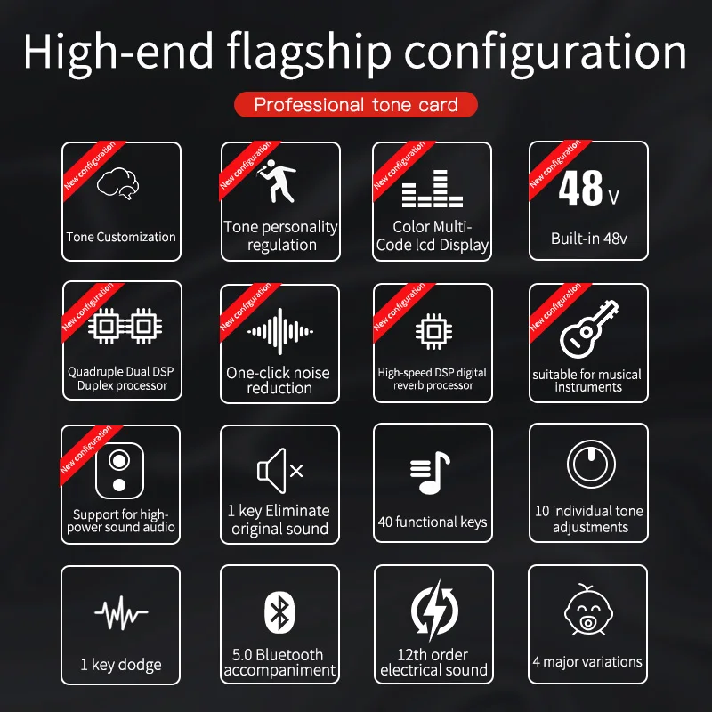 Microphone G4 Sound Card For Live Broadcast Stream Professional  Audio USB Rechargeable Condenser Microphone Sound Mixer For PC