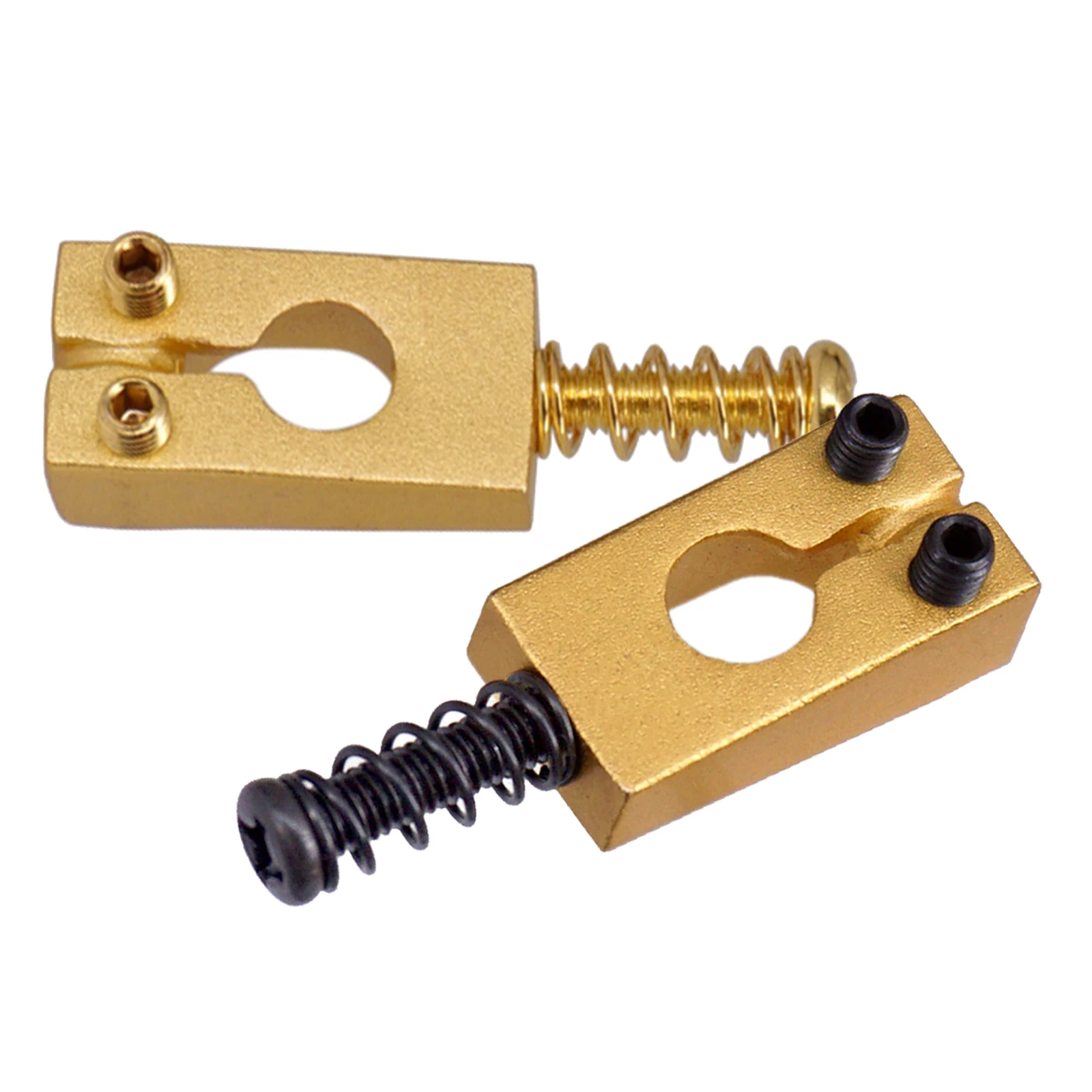 6pcs Brass Golden Electric Guitar Bridge Locked Saddles 10.5x20mm for ST Electric Guitar Parts