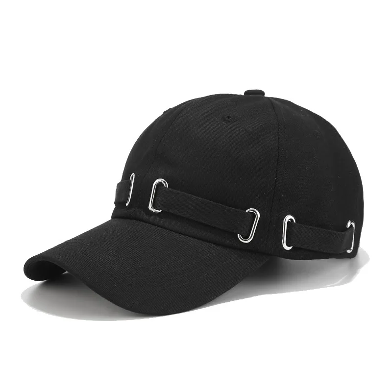 Kagenmo Koreaanse Stijl Nieuwe Stijl Cool Lange Bandjes Zwarte Baseball Cap-Stijl-Cap Mannen Eendenbek Hoed vrouwen Veelzijdige Cap