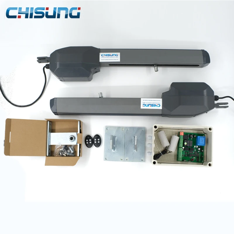 CSSGO-06 Ac 400 Mm 600 Mm Reizen Zware Draaipoort Opener Kit Chisunmanufacturer Elektrische Poort Motoren Voor Houten Deur aandrijvingen