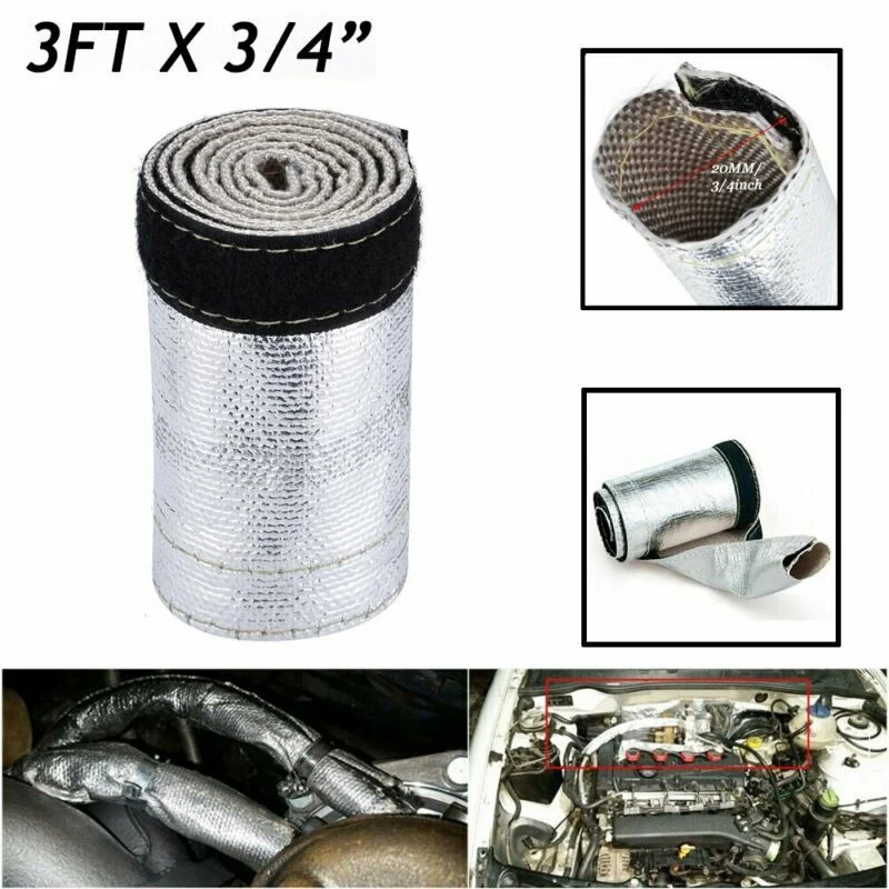 2000° Spark Plug Wire Heat Protector Sleeve Heat Shield Insulation Sleeve 3Ft 2020