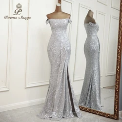 Gray color sexy evening dress robe de soiree de mariage vestidos de fiesta bridesmaid dress mariage robe vestidos party dress