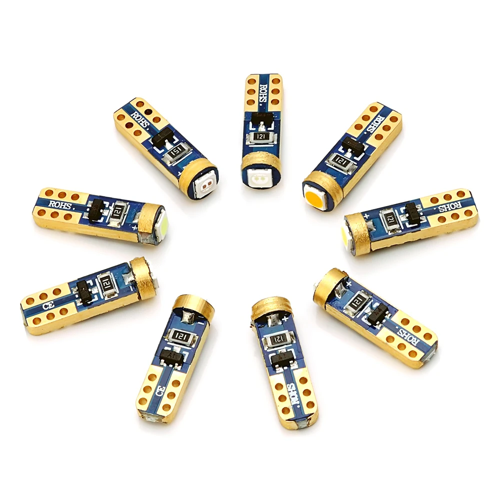 Super bright 3030 SMD led T5 car dashboard light gauge instrument side auto wedge door bulb lamp 12V