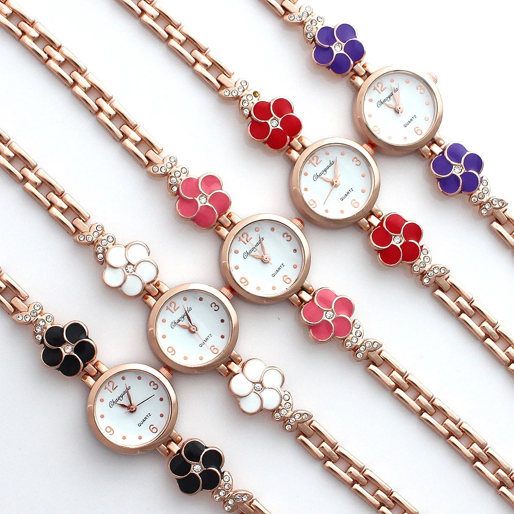 10PCS Wholesale Lot of Colorful Rose Gold Lady Women Watches Quartz Movement Wristwatch Dress Watch Gift JB5T bracelet watches