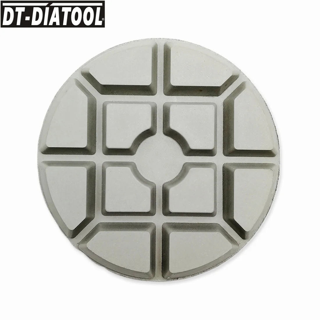 DT-DIATOOL 9 Pcs Dia 100 Mm/4 Inch Grit #3000 Diamond Polishing Pads Resin Bond Beton Amplas Cakram untuk Memperbaiki Lantai Beton