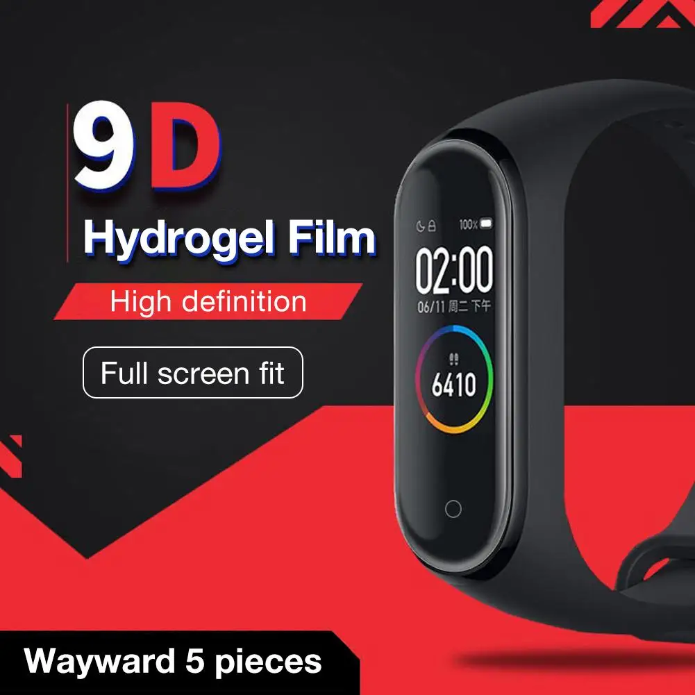 Dành cho Xiaomi Vòng Tay 4 Full Màn Hình Độ Thẩm Thấu Cao Bộ Phim 3D HD Chống Cháy Nổ Thả Bảo Vệ Bộ Phim M4 Hydrogel Bảo Vệ 2020