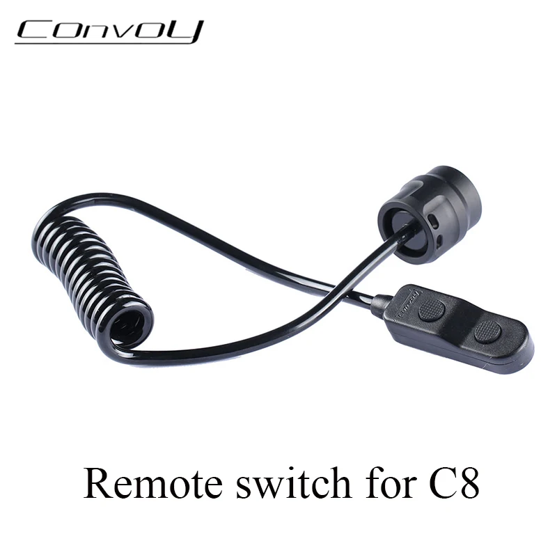 Convoy C8 Plus Remote Switch for Convoy C8+ C8 Flashlight Tail Switch 40-85cm Scalable Switch