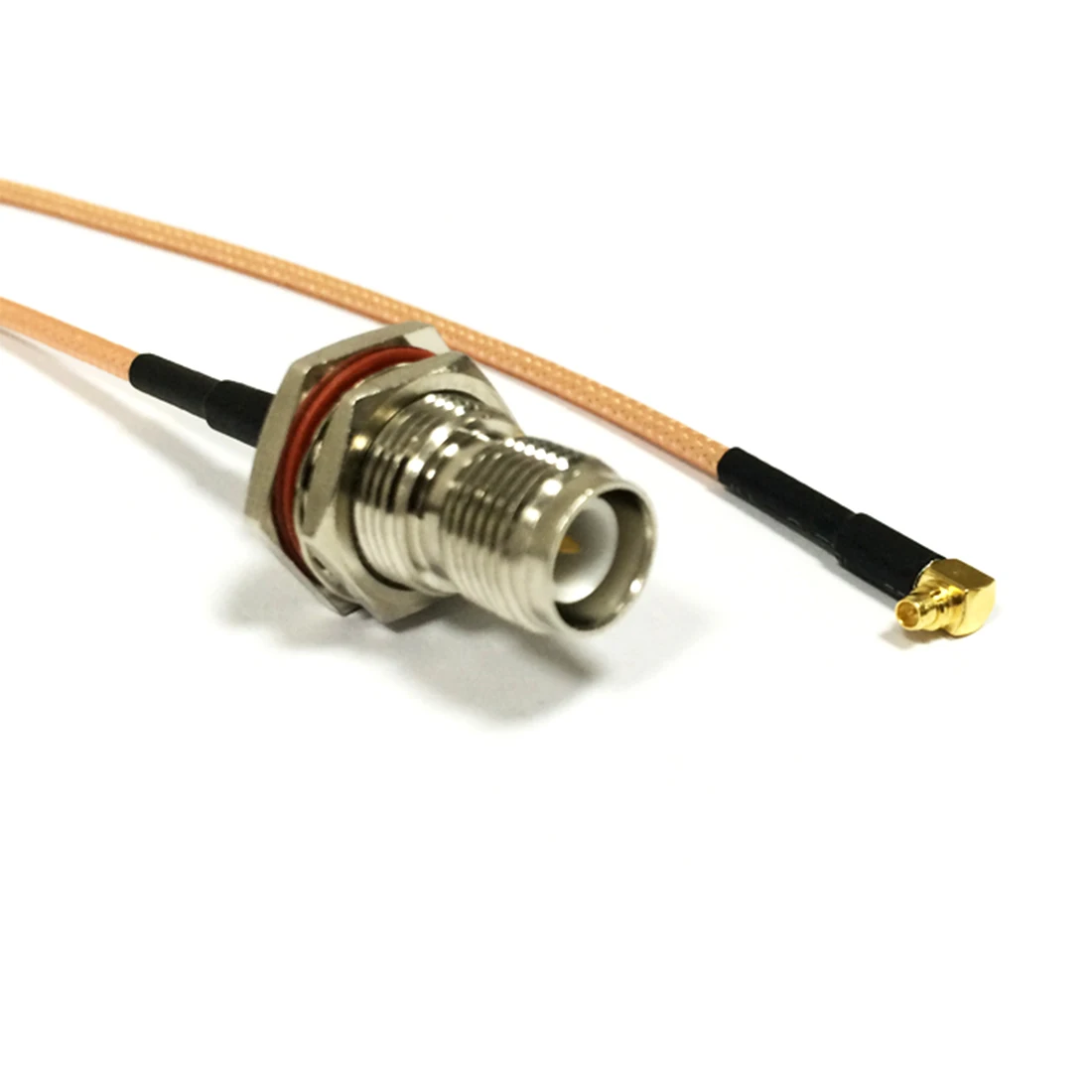 

RP TNC Female Jack Nut With Male Pin To MMCX Plug Right Angle Pigtail Cable RG316 RG174 RG178 15cm/30cm/50cm/100cm Wholesale