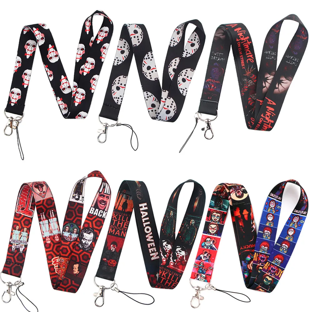 

Брелок YL979 на Хэллоуин, повязка на шею, шнурок для ключей, держатель для удостоверения личности, пропуска, петля, аксессуары для ключей