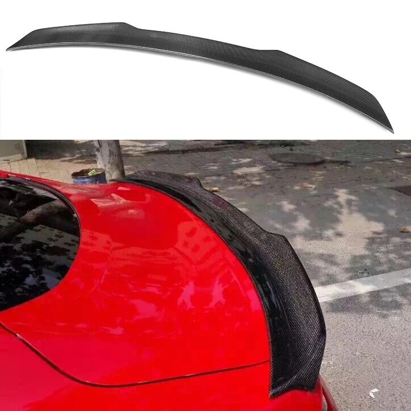 

Mustang Carbon Fiber Rear Trunk Lip Spoiler Boot Lip Wing for Ford Mustang Coupe 2015~2017