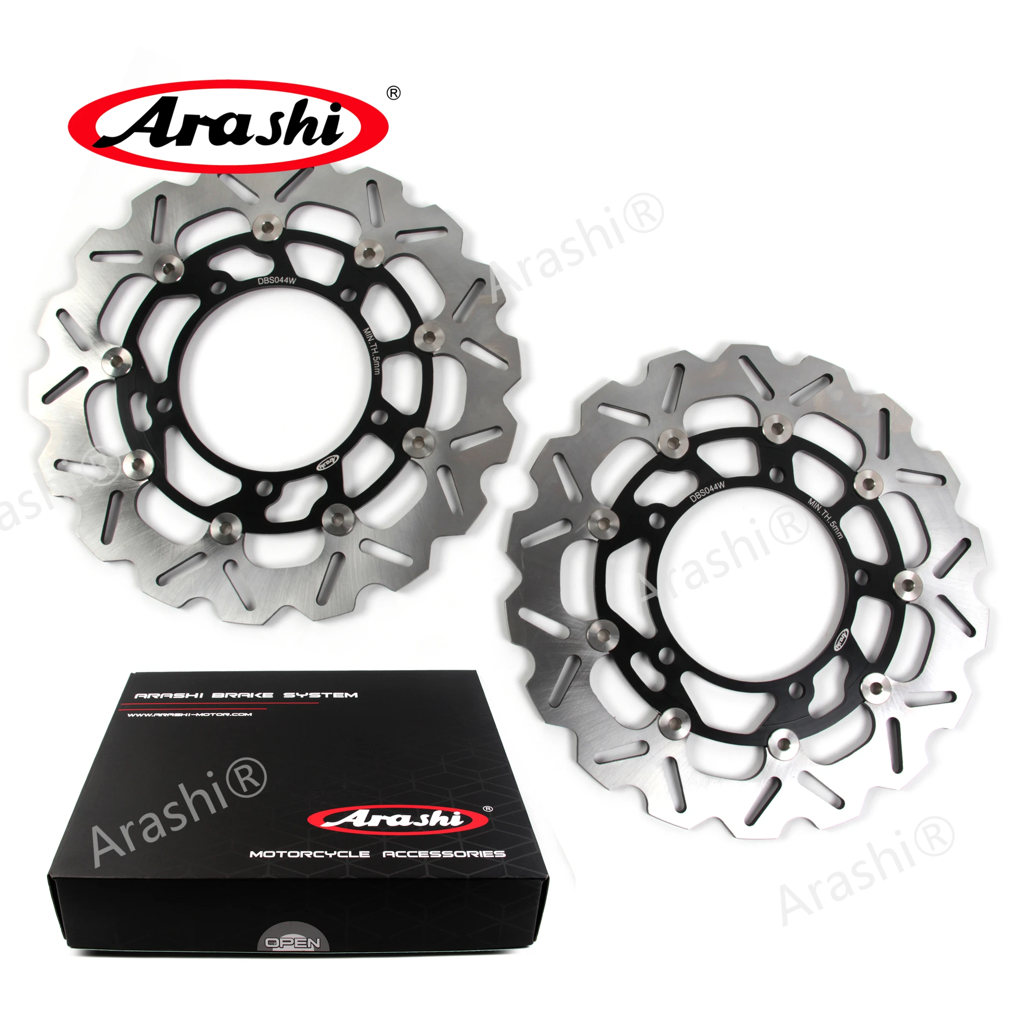 Arashi CNC Full Floating Front Rear Brake Disc Rotors Disk For SUZUKI GSR400 GSX F 650 GSF650 BANDIT GSR750 GSF BANDIT 1250