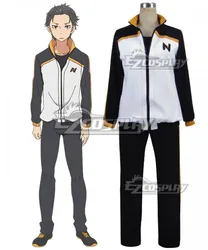 Re: Life In A Different World From Zero Subaru Natsuki Coat Pants Suit Jacket Halloween Sportswear Uniform Cosplay Costume E001