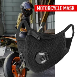 Maschera per moto protezione antipolvere e nebbia respirazione Anti inquinamento attivata con filtro a carbone attivo maschera per il viso maschera per esterni