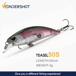 Wondershot A08 4g 5cm Small Minnow Sinking  Jerkbait Wobblers Hard Bait Fishing Lures Crank fishing Tackle Bass Fresh Saltwater