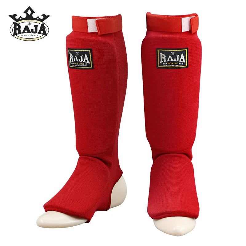 RAJA BOXING EQUIPMENT SHIN GUARDS MUAY THAI LEG SUPPORT SHIELD ANKLE FIGHT JUDO KARATE KICKBOXINGTRAINING SHIN PROTECTIVE